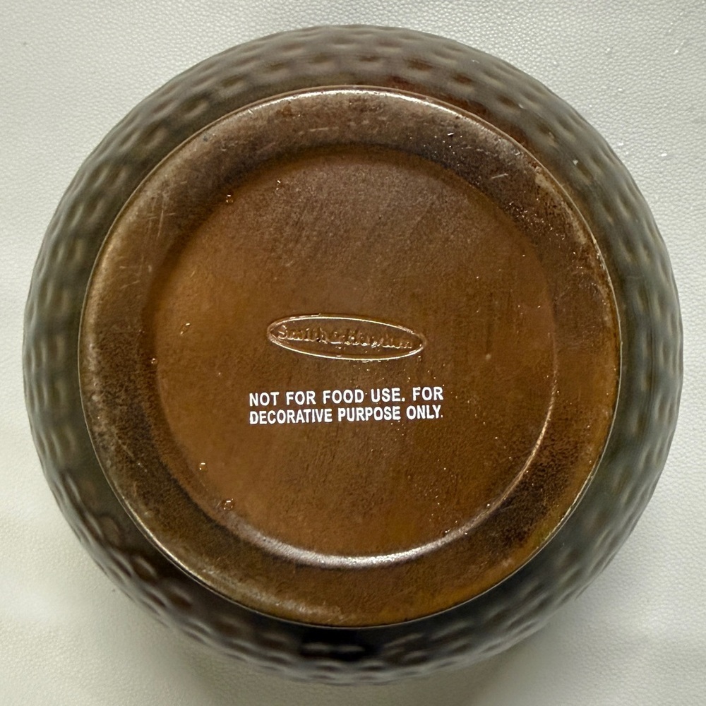 Smith and Hawken Hammered Brass Planter Bowl - Picture 3 of 8